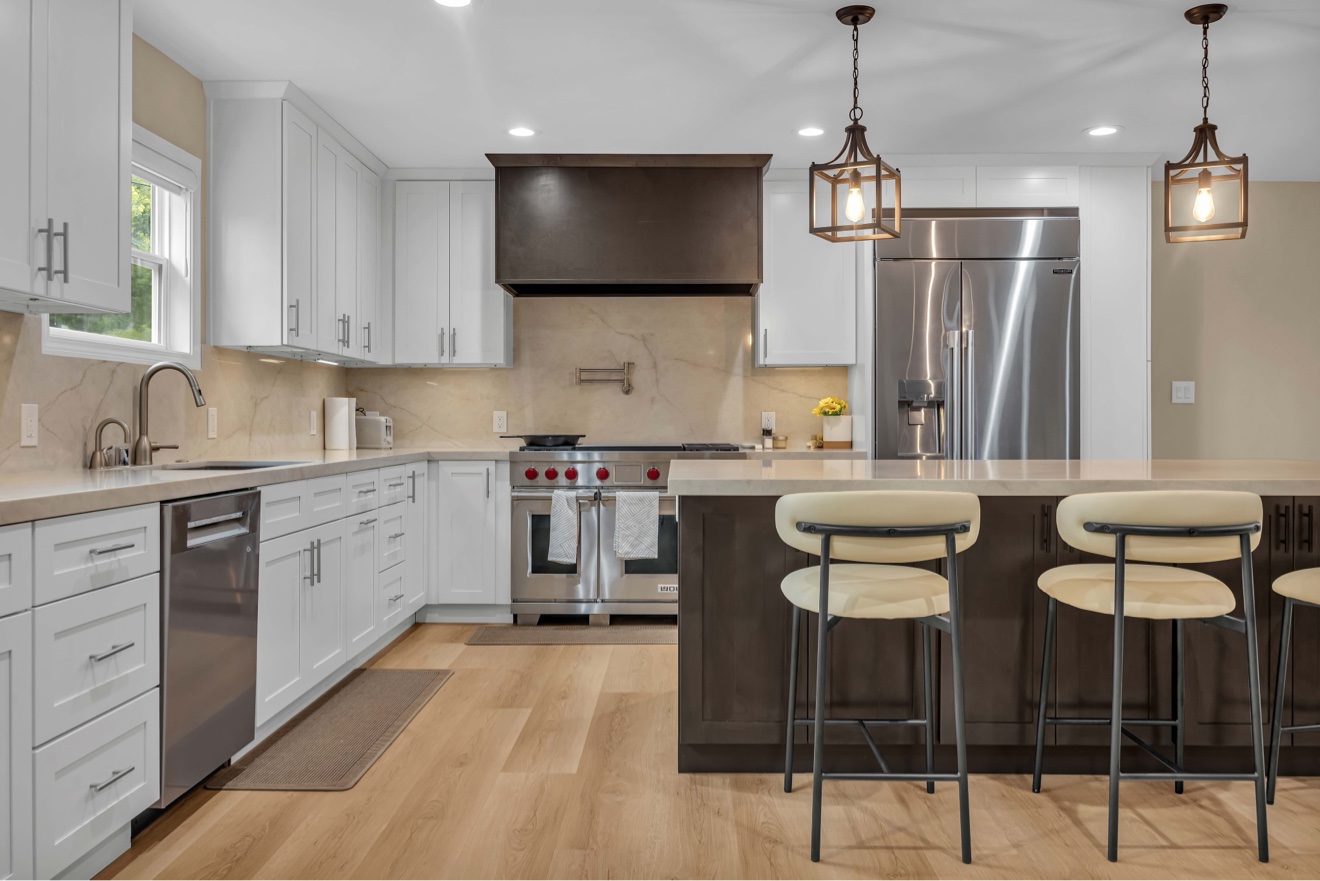 Recent kitchen remodel by New Bay Builders