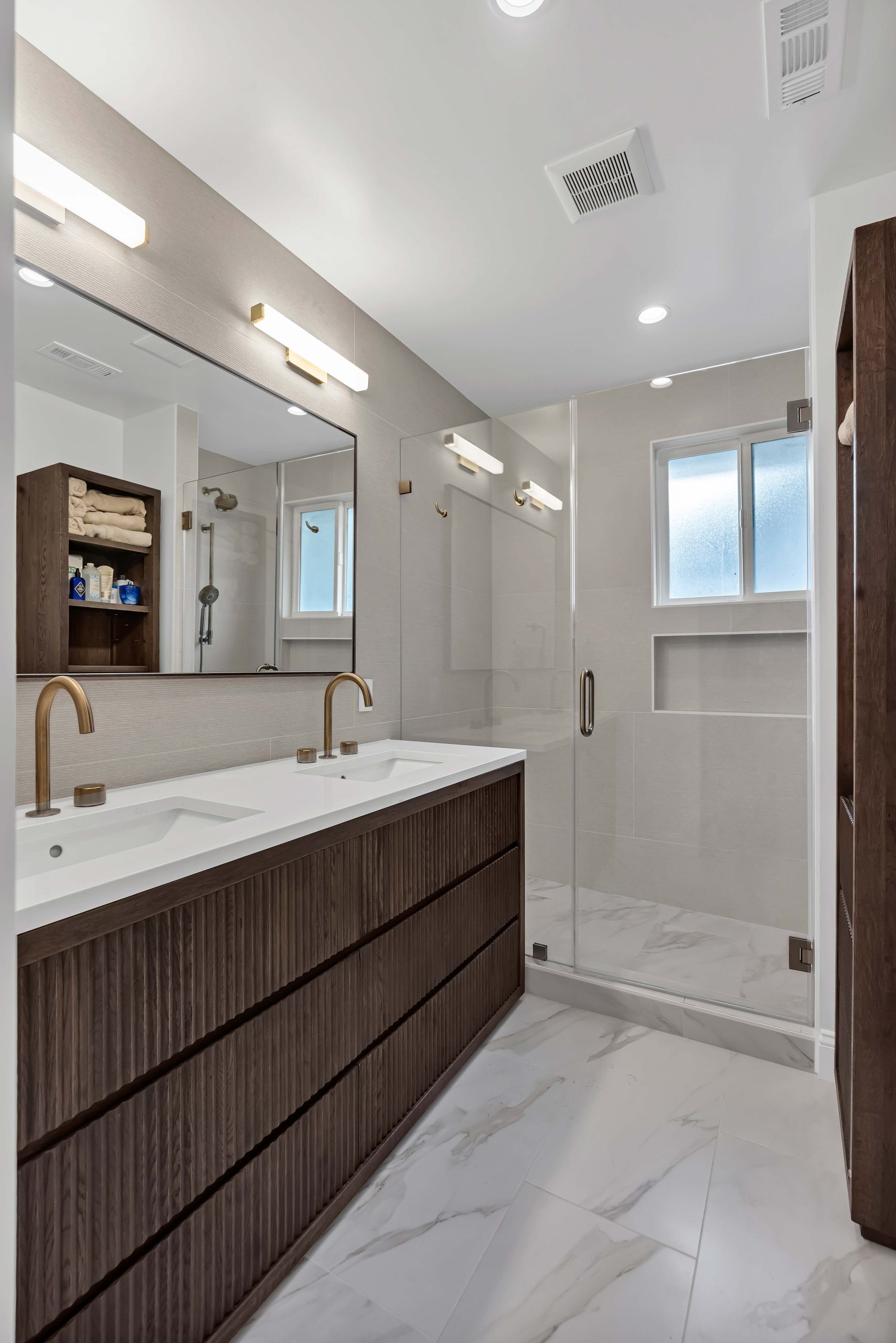 Bathroom vanity detail, Redwood City remodel